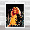 Robert Plant Splatter Art Celeb Wall Art Print