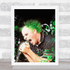 Keith Flint Splatter Art Celeb Wall Art Print