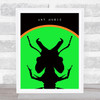 Ant Music Green Music Fan Song Lyric Wall Art Print