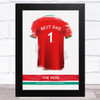 Liverpool Football Shirt Best Dad Personalised Father's Day Gift Print