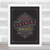Fantastic Father Est Year Personalised Dad Father's Day Gift Wall Art Print