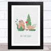 Me And My Daddy Hippos Dad Father's Day Gift Wall Art Print