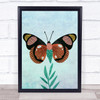 Butterfly Watercolour Minimalist Wall Art Print