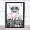 Prince Philip Great Britain Bunting Bubblegum Wall Art Print