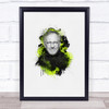 Steven Spielberg Watercolour Splatter Drip Wall Art Print