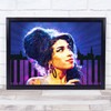 Amy Winehouse Pop Art Piano Cityscape Wall Art Print