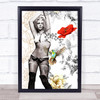 Britney Spears Golden Floral Oriental Wall Art Print