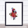 Captain Hook Peter Pan Splatter Wall Art Print