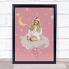 Britney Spears Pink Cloud Moon Wall Art Print