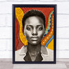 Lupita Nyong'O African Texture Wall Art Print