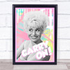 Barbara Windsor Pink Carry On Wall Art Print