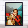 Elton John Retro Golden Chair Wall Art Print