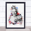 Queen Graffiti Splatter Drip Wall Art Print