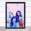 Little Mix Retro Fade Blobs Wall Art Print