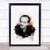 Jack Nicholson Splatter Wall Art Print