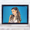 Ariana Mosaic On Blue Wall Art Print