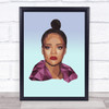 Rihanna Polygon Style Wall Art Print