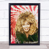 Tina Turner Red Retro Wall Art Print