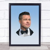Brad Pitt Polygon Wall Art Print