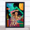 Cardi B Colourful Wall Art Print