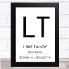 Lake Tahoe California Wall Art Print