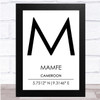 Mamfe Cameroon Wall Art Print