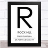 Rock Hill South Carolina Wall Art Print