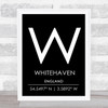 Whitehaven England Wall Art Print