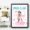 Wonder woman Stars Superhero Any Name Personalised Wall Art Print