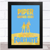 Fortnite Figures Yellow Blue Any Name Personalised Wall Art Print