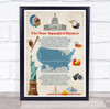 The Star Spangled Banner National Anthem Of The United States Wall Art Print