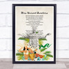 National Anthem Of Brazil Colourful Botanical Wall Art Print