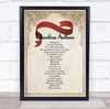 National Anthem Of Morocco Fancy Border Wall Art Print