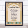 National Anthem Of India Floral Regal Wall Art Print