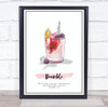 Bramble Cocktail Wall Art Print