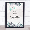 Stork With Baby Shower Navy Gift Table Thank You Personalised Event Party Sign