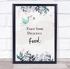 Stork With Baby Shower Navy Enjoy Some Food Personalised Event Party Sign