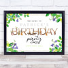 Woodland Animals Birthday Personalised Event Occasion Party Decoration Sign