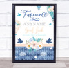 Hot Air Balloon Farewell Goodbye Leaving Personalised Event Party Sign