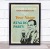 Vintage Cheers And Beers Welcome To Stag Do Personalised Event Party Sign