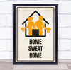 Home Sweat Home Couple In House Work Out Gym Room Personalised Wall Art Sign
