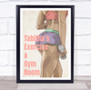 Work Out Gym Exercise And Gym Woman Dumbbell Room Personalised Wall Art Sign