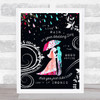 Alanis Morissette Ironic Colourful Rain Couple Music Song Lyric Wall Art Print