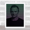Sting Englishman In New York Face Music s Music Song Lyric Wall Art Print