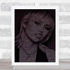 Miley Cyrus Wrecking Ball Face s Purple Music Song Lyric Wall Art Print