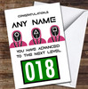 Squid Game Funny Next Level Any Age Personalised Birthday Card