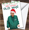 Squid Game Funny Old Man Personalised Christmas Card