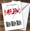 Heart Filled Mum 3 Of Your Photo Personalised Mother's Day Card