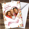 Your Photo Heart And Flowers Personalised Mother's Day Card