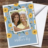 Your Photo With Sunflowers Personalised Mother's Day Card